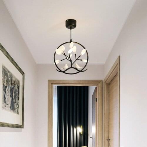 Lamp corridor lamp hallway lights household lights Nordic droplight, absorb dome light of contemporary and contracted