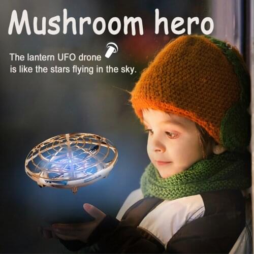 Mini F802 Infrared Induction Hand Control UFO Altitude Hold RC Training Drone Quadcopter for Kids Boy Girl Gifts Toys