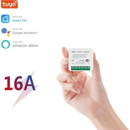 Mini Smart Wifi DIY Switch Support 2 Way Control Smart Home Universal Module 16A 10A Smart Life App Works With Alexa Google Home
