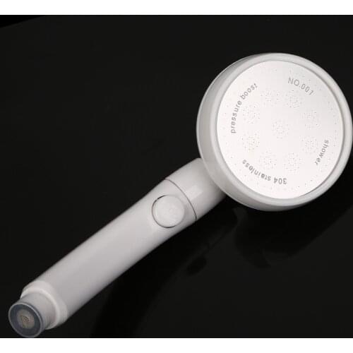 2020 Bath Shower Head 3 Mode 360/60Spin Degree Rotating Adjustable Pressure Stop Button Shower Head Bathroom Water Saver Shower