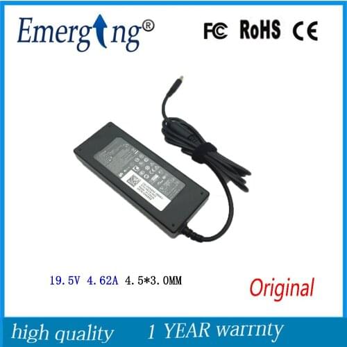 19.5V 4.62 90W 4.5X3.0mm Original AC Adapter For Dell Inspiron Series 5348-R1236 0RT74M PA-1900-32D5 RT74