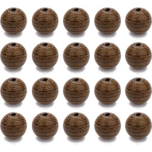 6/8.5/10/12mm Round Strip Wood Loose DIY Spacer Beads With Hole Fit Necklace/Bracelet/Earring Handmaking y1401