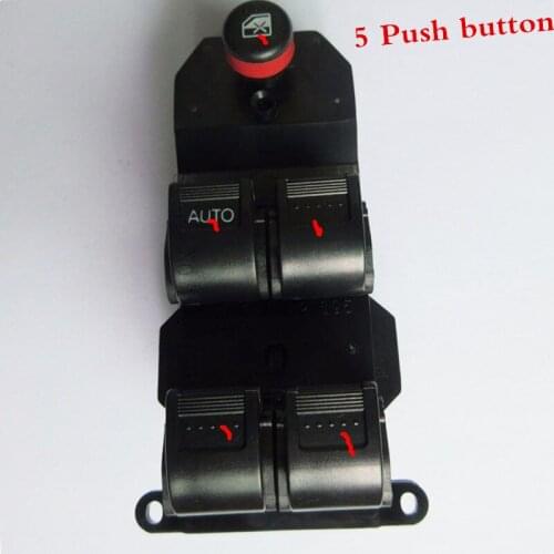 CAPQX Power Master window Switch 35750-SEL-P01 For CITY FIT JAZZ FIT SALOON window lifter switch only for left hand drive cars