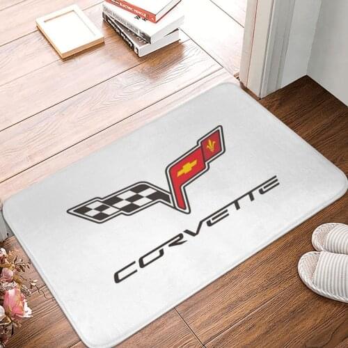 Corvette Coasters Doormat Carpet Mat Rug Polyester Anti-slip Floor Decor Bath Bathroom Kitchen Living Room 40*60