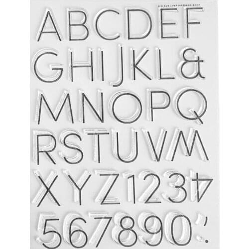 ENGLISH Transparent Clear Silicone Stamp Seal for DIY scrapbooking photo album Decorative clear stamps C646