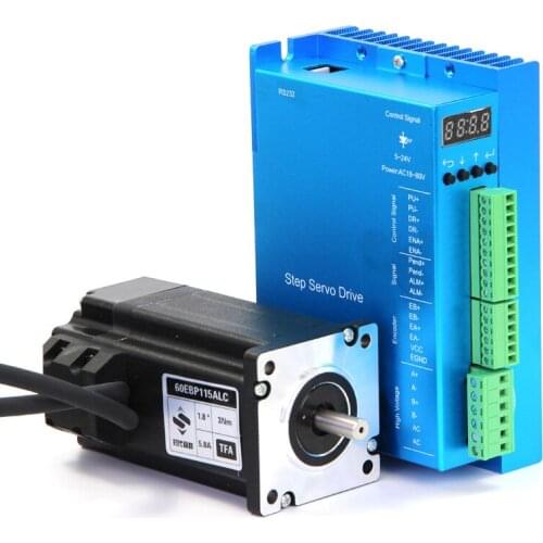 Nema24 closed loop stepping servo motor + digital display driver kit 3N.m, with encoder 1000 lines