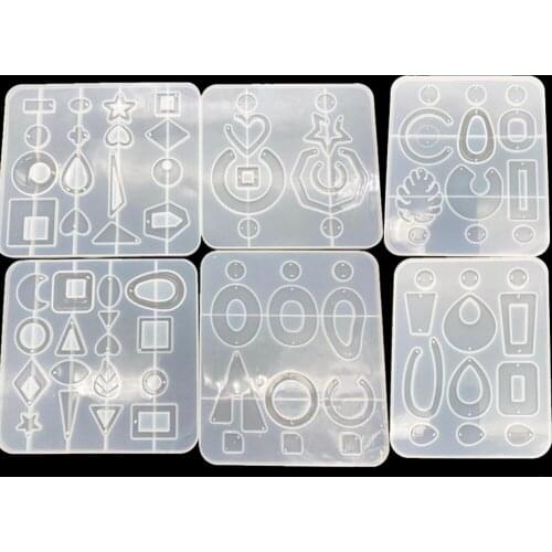 Ornaments Star Earrings Silicone Mold Accessories Resin Molds For Jewelry Earrings Pendant Jewelry Tools Necklace DIY Making