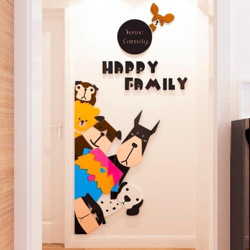 Creative personality 3D three-dimensional wall stickers dormitory bedroom living room wall room decorations