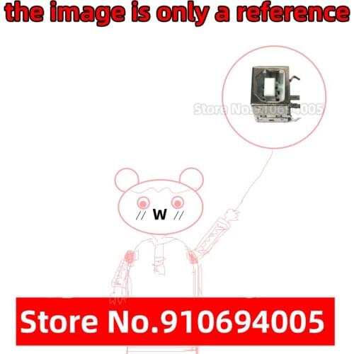 USBB type interface female seat USB 90 degree curved foot printer interface D type square mouth B female 90 degree curved foot