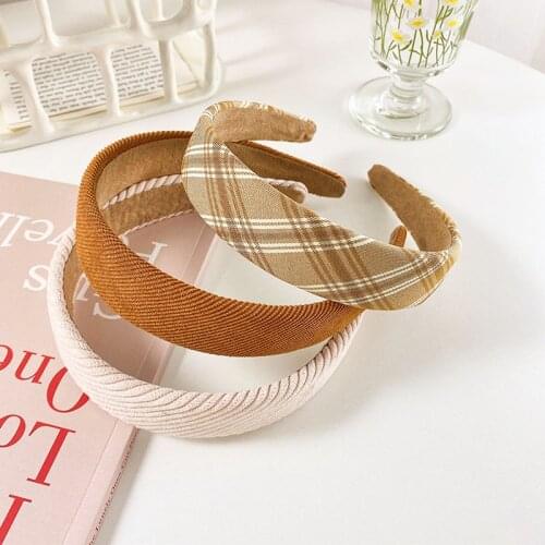 Wide-brimmed Fabric Autumn/winter Hairband Women Wild Go Out Korea Sweet Headband Press Hair Hairband Headband Hair Accessories
