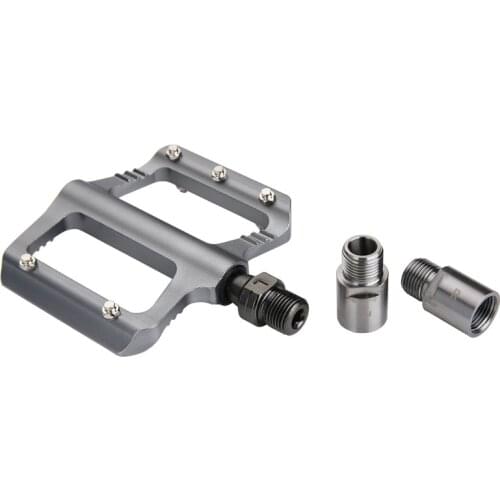 1 pair Mountain bike road bike pedal extended extender titanium alloy self-locking pedal extended 20mm DIY accessories