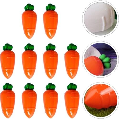 10pcs Easter Candy Boxes Imitation Carrot Shape Candy Box Red Carrot Shape Candy Storage Box Gift Package Box For Easter Party