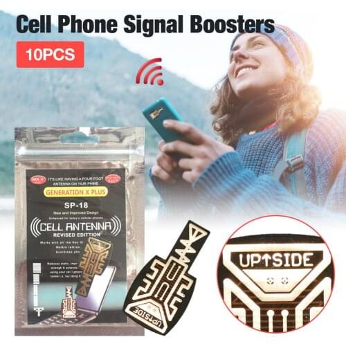 10 PCS Phone Antenna Stickers Portable Outdoor Camping Cell Phone Signal Enhancement Sticker Signal Amplifier Booster