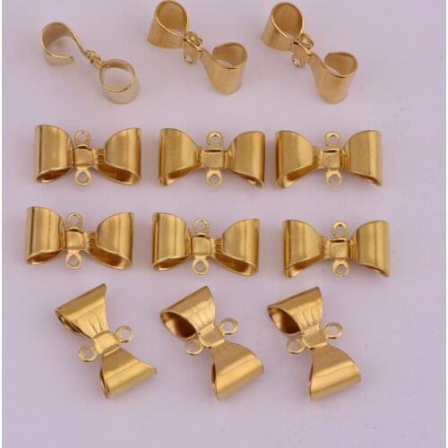 15*9MM 10pcs copper Double pull ring Tie Bow bone Chinese knot shape Charms Pendants Jewelry Connector Making DIY Handmade Craft