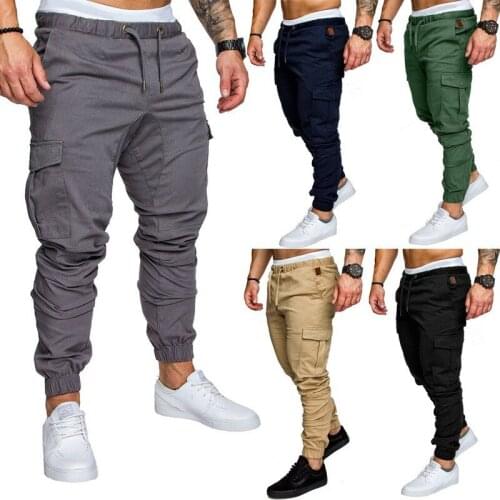 2018 foreign trade 6 color explosive equipment, multi bag trousers, mens woven fabrics, casual pants, pants