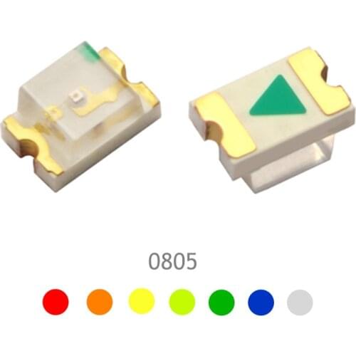 3000pcs /reel 0805 LED 2102 smd light beads RED / GREEN / BLUE / YELLOW / ORANGE / WARM WHITE wholesale