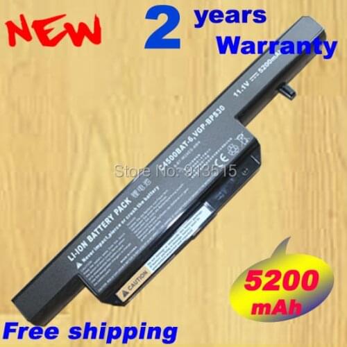 4400mAh battery for Clevo C4500BAT-6 C4500BAT 6 C4500BAT6 B4100M B4105 B5100M B5130M B7110 C4100 C4500 C4500Q C5100Q C5500Q