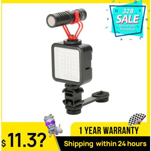 For Osmo Mobile 3 Accessories Microphone Mount Gimbal Light Adapter Extension Bracket for Zhiyun Smooth 4 DJI Osmo mobile 2