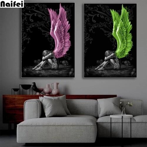 Angel Girl DIY Diamond painting full Square Round 5D Diamond Embroidery Sale Mosaic Picture Rhinestone Home Decoration