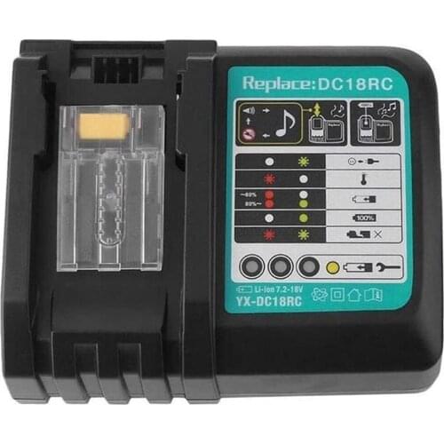 DC18RC Replace Makita Charger for makita 14.4/18V Li-ion Battery 3A Fast Charger