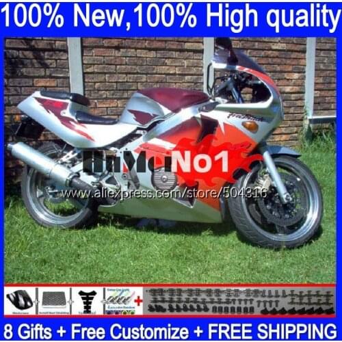 CBR400 RR For HONDA CBR 400 RR 400RR silver gloss 1988 1989 1990 1991 1992 1993 136MC.62 CBR400RR NC23 88 89 90 91 92 93 Fairing