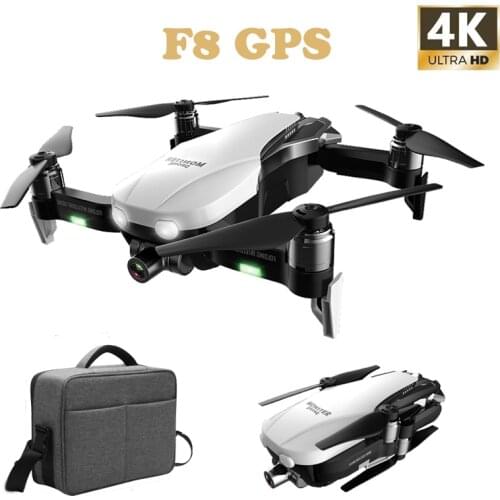 F8 GPS Drone with 4K 1080P Camera Two-Axis Anti-Shake Self-Stabilizing Gimbal WiFi FPV Brushless Quadrocopter VS SG906
