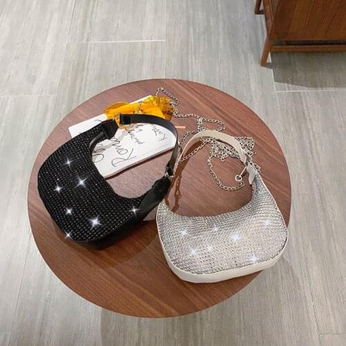 Fashion Acrylic Clutch Bag Shiny Women Party Wedding Evening Bags Shoulder Messenger Chain Purse Handbags