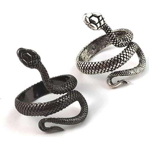New Fashion Metallic Snake-shape Women Ring Daily Wearable Versatile Jewelry Delicate Girl Accessories for Party Snake Rings