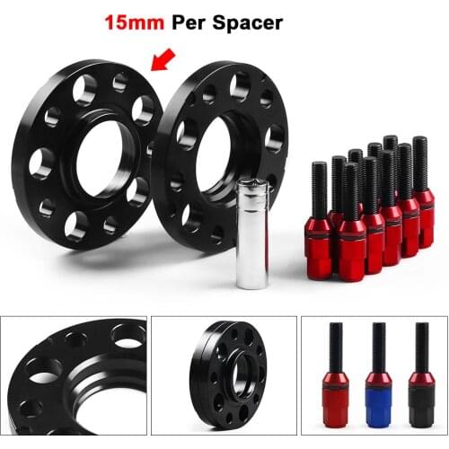 15mm 72.56mm 5x120mm Hubcentric Wheel Spacers M12x1.5 Tapered Bolts For BMW E36 E46 323 325 328 335i 545i