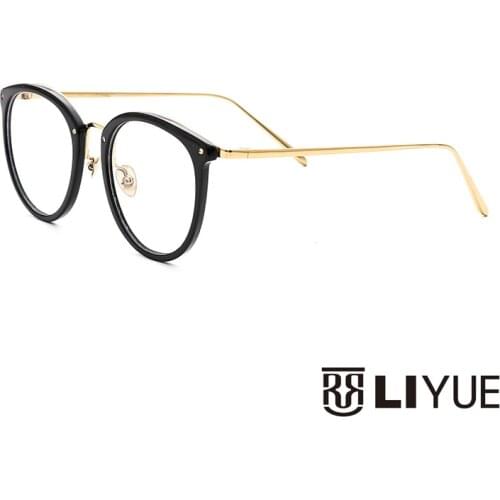 Retro circle clear glasses fashion eye glasses frames for women men transparent prescription eyewear computer round eyeglasses