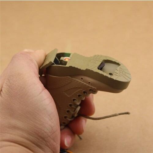 Multifunctional Creativity Patent Leather Boots with Wine Open Creative Personality Windproof Lighter Smoke Accessories for Weed