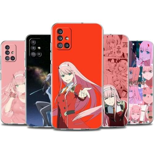 Soft Phone Case For Samsung Galaxy A51 A21s A71 A12 A31 A52 A41 A32 A02s A11 A72 A42 Clear Cover Zero Two Darling In The FranXX