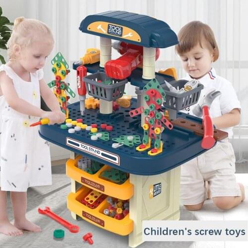 Simulation Repair Toolbox For Kids Electric Drill Pretend Play House Game Engineering Education Screw Tool Table Childrens Toys