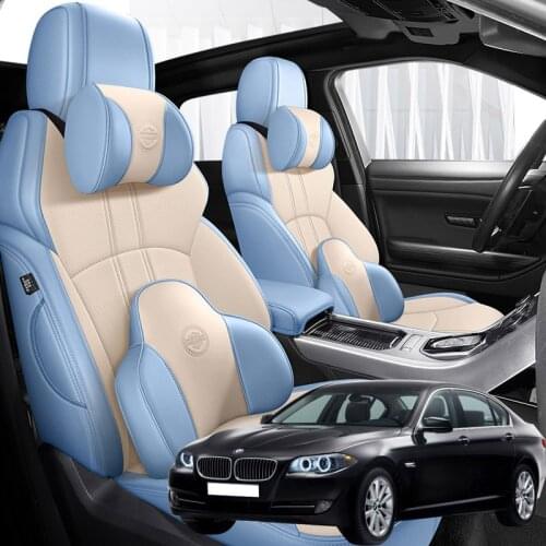 Nappa Leather 5 seats Car seat covers For BMW 5 Series g30 2010 2011 2012 2013 2014 2015 2016 2017 accessories