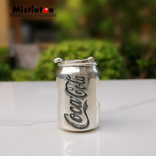 Mistletoe 925 Sterling Silver A can of coke Charm Bead Jewelry