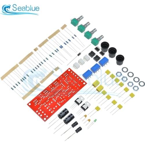1 Set AC 12V NE5532 Pre-amplifier Preamp Tone Board Module DIY Kits Treble Alto Bass Volume Control Low Noise
