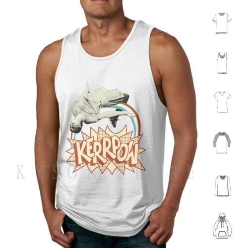 Sam Kerr-Pow! Tank Tops Vest 100% Cotton Sam Kerr Pow Kerr Sam Kerr Matildas Kerrpow Backflip Soccer