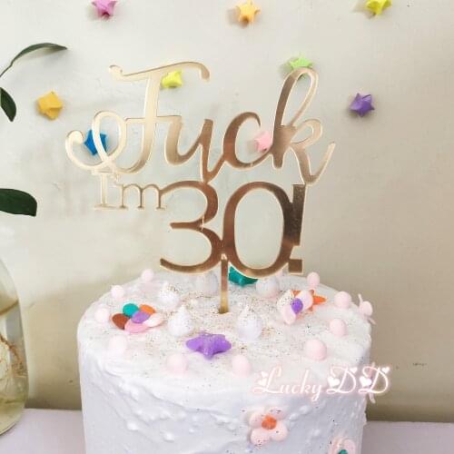 I'm 30!30 cake topper,30th birthday party decoration,thirty cake topper,Photo Props,30th birthday gift,Anniversary