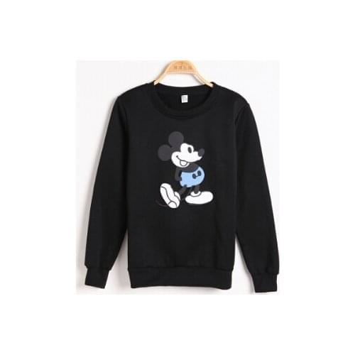 Spring Autumn Long Sleeve Casual Sweatshirts Thin Pullover Female Cartoon Mouse Print Sweatshirt Women Hoodies