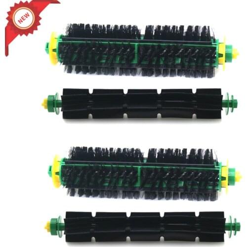2 Set Bristle Brush + Flexible Beater Brush For iRobot Roomba 500 Series 510 550 560 570 580 610 Vacuum Cleaner Replacement Part