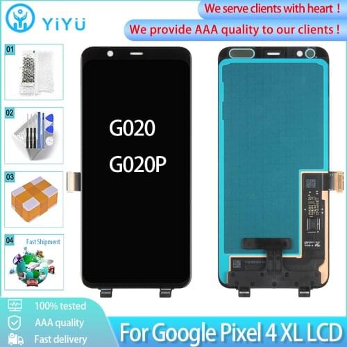 6.3" ORIG For Google Pixel 4 XL LCD Screen For Google Pixel 4XL G020P G020 Display Touch Screen With Frame Digitizer Replacement