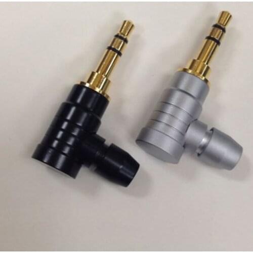 90 Degree Jack 3.5 mm Headphone Plug Right Angle 3 Pole Stereo Audio Jack Connector for Cable Adapter
