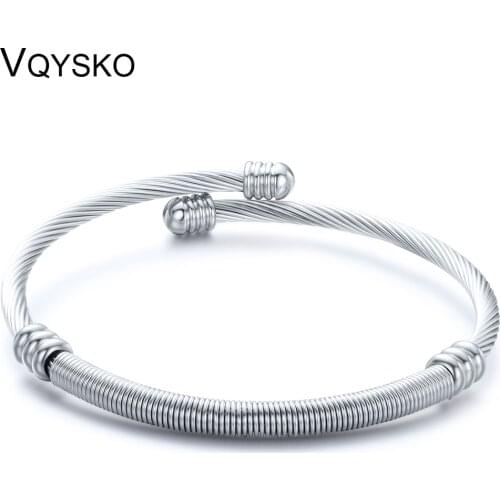Women Stainless Steel Cuff Bracelets For Gift Accessories Fashion Lady Streetwear Jewelry Bracelet Bangle With Factory Price