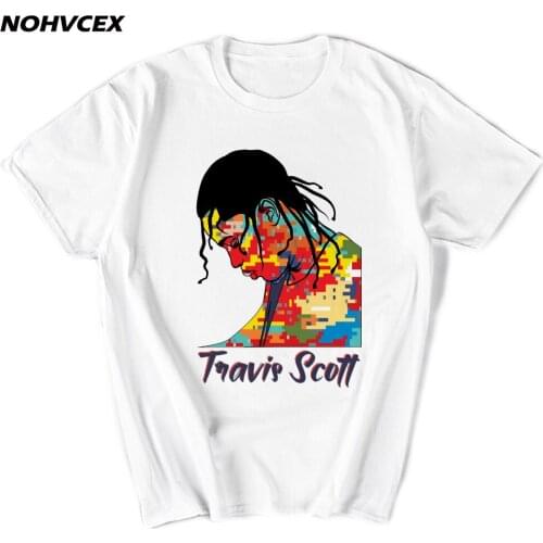 Hip Hop Travis Scott Funny Tops Mens Short Sleeve T-Shirt