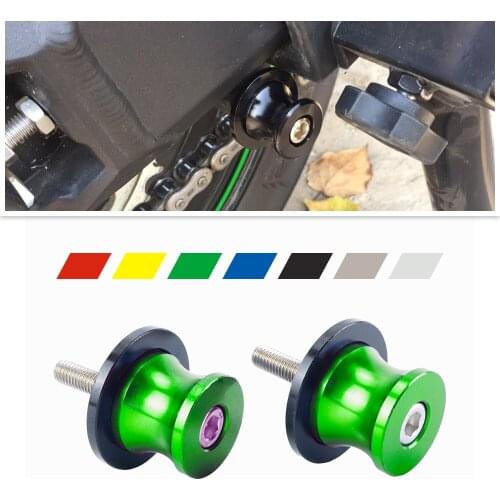 Motorcycle Swingarm Spools for 8mm Kawasaki ZX6R Ninja 636 13-20 ZX10R 11-20 Z1000 15-20 Z650 Ninja 650 Z900 Z900RS Ninja 400