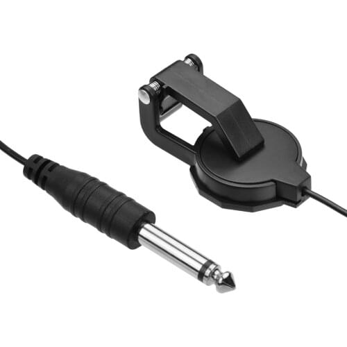 Clip-on Instrument Pickup Guitar Pick-up Mini Transducer with 1/4 Inch Connector 2.4M Cable for Acoustic Guitar Violin