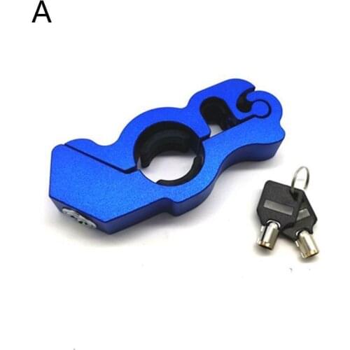 Motorcycle Grip Lock Security Safety Handlebar Handset Bikes Theft Scooter Dirt Fit Locking Anti ATV Street F2I9