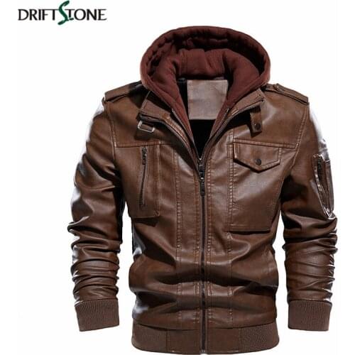 Military Tactical Bomber Jacket Men Winter Thick Warm PU Leather Jacket Pilot Hoodie Casual Motorcycle Coats EU Size