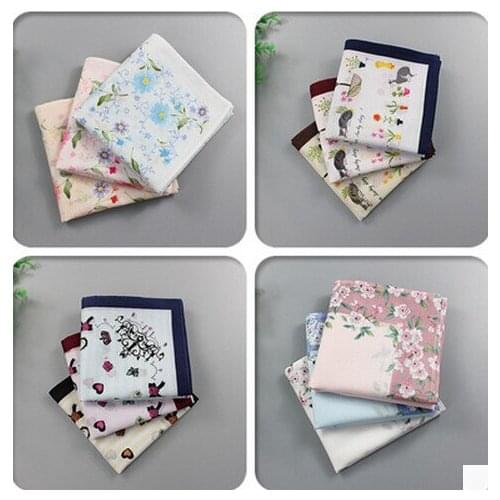 Soft cotton handkerchief bandanna handkerchief lady girl sweat
