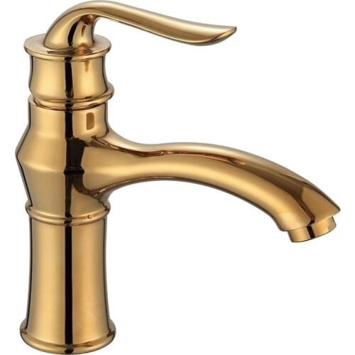 OLINIA golden bathroom fixture deck mounted bathroom faucets single handle basin faucet bathroom faucets ceramic core OL8230G